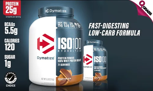 Dymatize ISO100 Whey Protein Isolate - 5lbs | Fast-Digesting, Low-Carb Formula!